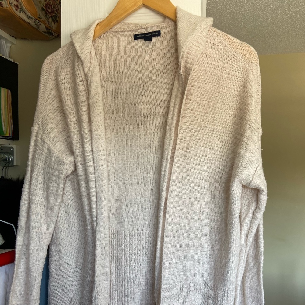 American Eagle hooded cardigan